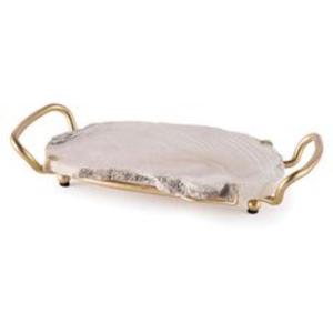 Bandeja para servir de resina con acabado liso estético vintage pintado a mano fuerte y práctico para servir con estilo - Product Image 5