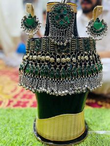 Ensemble tendance en acier inoxydable pour femmes afghanes, détails classiques pour les célébrations culturelles, les mariages, les festivals, le style quotidien et les fêtes - Product Image 3