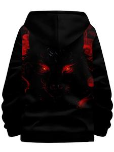 Venta al por mayor de sudaderas con capucha de los hombres con el cráneo 3D gráfico de impresión digital pulóver sudadera chaqueta para todas las estaciones para el invierno - Product Image 4