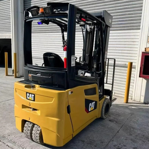 Chariot élévateur électrique CAT 1 tonne, véhicule de levage contrepoids, manutention de matériaux en entrepôt - Product Image 1
