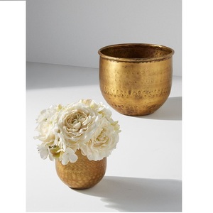 Florero de planta de oro y florero de diseño mejor para la decoración del hogar personalizado hecho a mano mejor decoración interior y diseño hecho a mano - Product Image 1
