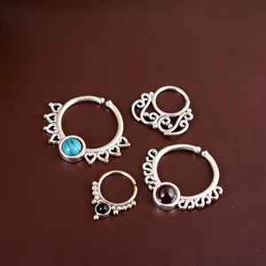 Venta caliente de moda en forma de U medio anillo chapado en oro pendientes sin perforación joyería de boda - Product Image 3