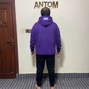 โลโก้ที่กําหนดเองผู้ชายPullover Hoodie 500GSMผ้าฝ้ายเทอร์รี่ฝรั่งเศสไม่มีString Hoodieขนาดใหญ่พัฟพิมพ์Hoodies OEM 2024 - Product Image 5