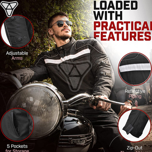 Men's <b>Summer</b> Cordura <b>Motorcycle</b> <b>Jacket</b> New Flash Gear Textile Cordura Motorbike Protective <b>Jackets</b> For men's With LOW MOQ - Product Image 3