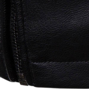 Nueva Chaqueta de Cuero Vacuno y Lona Transpirable con Cuello Alto, Estilo Urbano de Invierno para Hombre, Servicio OEM, Venta al Por Mayor - Product Image 5