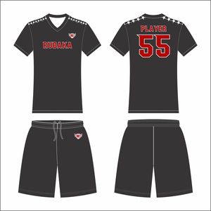 Men's Breathable Quick Dry Soccer Training Jersey Custom Printed Team <b>Name</b> Logo Short Sleeve Uniform Set 100% Polyester Custom - Product Image 4