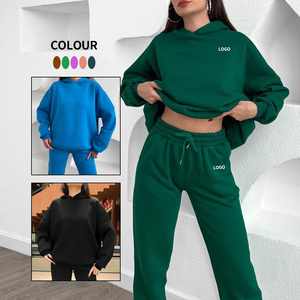 New Arrival Women Clothing Custom Heavyweight Embossed Hoodies Oversized Fleece Plain Plus Size Women Hoodies Sweatshirts Cotton - Product Image 4