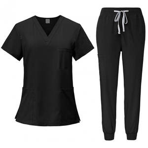 Ensemble de blouses d'hôpital de qualité supérieure pour médecins et infirmières, logo personnalisé imprimé, nouveau style, uniforme médical ajustable - Product Image 2