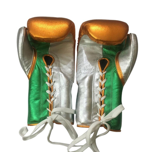 Gants de boxe Gants de boxe d'entraînement sportif colorés de haute qualité Nouveau meilleur professionnel en cuir pur Logo personnalisé de marque - Product Image 6