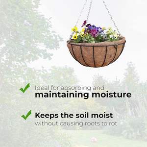 2025 Latest Arrival Coconut Coir Liner Fibre Hanging <b>Basket</b> Replacement Extra Thick Liner 16 Inch Size <b>Plant</b> Uses <b>Basket</b> - Product Image 3