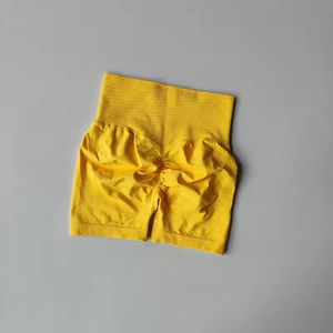 กางเกงขาสั้นออกกำลังกายโยคะคุณภาพสูงสำหรับผู้หญิง เอวยางยืด แห้งเร็ว ระบายอากาศได้ดี ผลิตจากโพลีเอสเตอร์/ผ้าฝ้าย ไซส์ใหญ่ ดีไซน์รัดสะโพกทรง Biker - Product Image 5