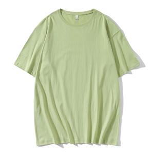 Camiseta de Moda de Algodón Puro con Hombros Caídos, Manga Cinco Cuartos, Estilo Urbano, con Logotipo Estampado, Camiseta Cultural para Grupo, Clase, Universidad - Product Image 5