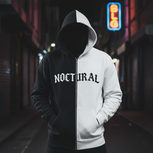 เสื้อฮู้ดสตรีทแวร์ผู้ชายแบบซิปเต็มตัว ผ้าฝ้าย 100% สำหรับฤดูหนาว สไตล์โกธิค พิมพ์ลายตัวอักษร ผ้าฟลีซหนานุ่ม ทรงปกติ - Product Image 3