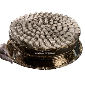 Bol à chocolat en métal martelé avec pâté Bol à chocolat décoratif de luxe de table dernière nouvelle collection pour le Moyen-Orient - Product Image 2