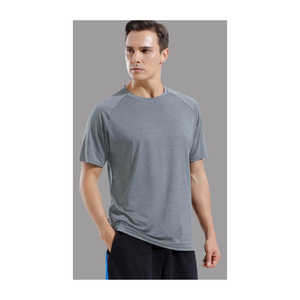 T-shirt basique uni pour homme en coton, coupe oversize, tissu doux et respirant, personnalisation de marque, vente en gros - Product Image 1