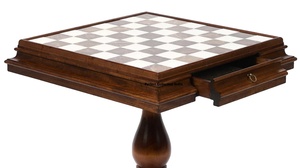 Chất Lượng Cao Tùy Chỉnh Brass Kim Loại Cờ Vua Trò Chơi Thiết Lập/23.5 Inch Đá Cẩm Thạch Cờ Vua & Cờ Bảng Với Ngăn Kéo Bằng Gỗ Hình Vuông Bàn Cờ - Product Image 3