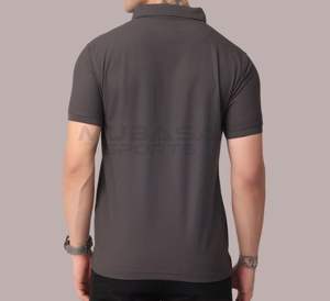 เสื้อโปโลสำหรับผู้ชายเสื้อโปโลปักลายสีทึบเสื้อโปโลใส่ได้ทั้งชายและหญิงผลิตจากโรงงาน - Product Image 4