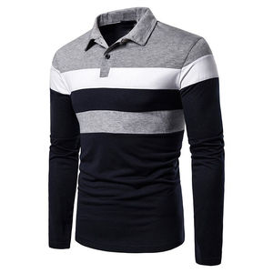 Long Sleeve Polo <b>t</b> <b>Shirt</b> High Quality <b>Men's</b> Polo <b>T</b>-<b>Shirts</b> New Arrival <b>Summer</b> Cotton Breathable Original Design Plus Size - Product Image 3