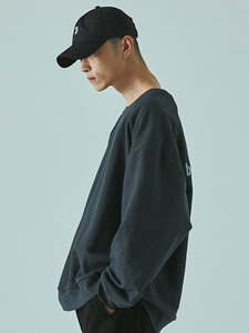 Nouveau sweat-shirt pour homme en coton 100% 350 g/m², coupe oversize, épaules tombantes, broderie imprimée, haute qualité, vente en gros - Product Image 3