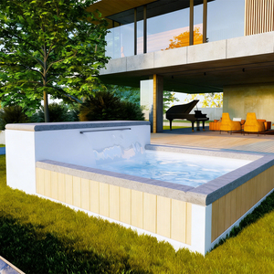 Piscina de Spa Personalizada de Fábrica, Piscina Pequeña con Cascada, Calentador, Filtro, para Azotea, Resort, Casa de Huéspedes, Fácil Instalación, Resistente a los Rayos UV para Niños - Product Image 4