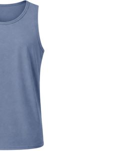 Débardeur sans manches bleu clair personnalisé pour homme, col rond, coton et polyester, veste de sport décontractée, vêtements d'été, fabricant personnalisé - Product Image 3