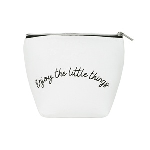 Custom Logo Eco-Friendly <b>Large</b> Capacity Durable Fashion Soft Handle Zipper Pouch <b>Plain</b> Cotton <b>Canvas</b> Makeup Cosmetic Bag - Product Image 1