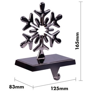 Soporte moderno y elegante para medias navideñas de Metal para chimenea, estante organizador decorativo festivo para vacaciones - Product Image 5