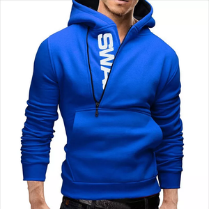 เสื้อฮู้ดผ้าฝ้ายปักลายสำหรับผู้ชายผ้าฝ้าย100% มีซิปด้านหน้าสำหรับฤดูหนาวกำหนดเองได้ - Product Image 3