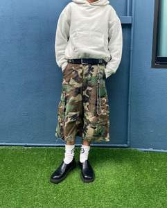 Venta caliente nueva moda logotipo personalizado impresión sólido hombres Cargo Shorts alta calidad ecológico transpirable bolsillos delanteros - Product Image 2