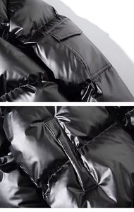 Vestes personnalisées de haute qualité Bomber chaude en duvet veste courte bulle unisexe extérieur hiver veste polaire hommes - Product Image 4