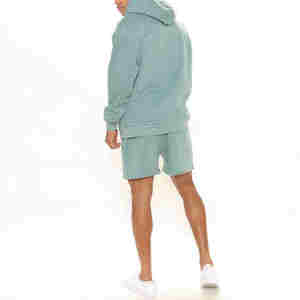 Gran oferta, conjunto de pantalones cortos y Sudadera con capucha de entrenamiento deportivo informal transpirable, gran oferta, ropa deportiva y ropa deportiva, conjunto de pantalones cortos con capucha - Product Image 2