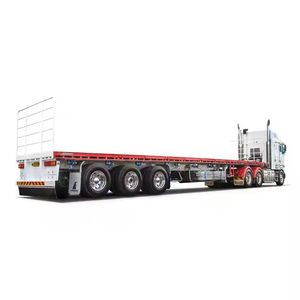 High Quality Original Double Axle Flatbed Car and Truck Trailer with LED Lights <strong>Steel</strong> Platform Dump Trailer for Car Transport - Product Image 4