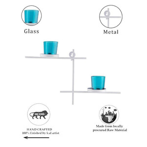 Bougeoir mural en métal classique avec verre parfait pour créer une ambiance relaxante Bougeoir en métal d'inspiration vintage - Product Image 4