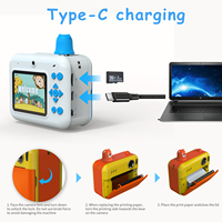 Cámara de Impresión Instantánea para Niños, Cámara Digital con Impresión Instantánea 1080P, Regalo de Cumpleaños o Navidad para Niños de 3 a 12 Años