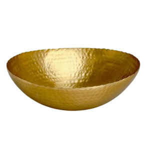 Bol rond de luxe en métal de qualité polie avec base noire, nouveau design fait à la main, accessoires de cuisine pour la maison - Product Image 6