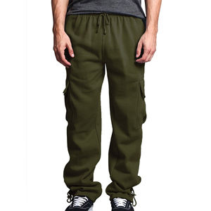 Pantalons de survêtement sur mesure en gros, 100% coton, écologiques, respirants, avec cordon de serrage, logo personnalisé, mi-hauteur - Product Image 2