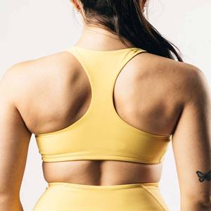 Ropa interior deportiva de espalda cruzada de clase alta, sujetador transpirable para correr Fitness, sujetador de Yoga de secado rápido, Sujetador deportivo corto sin espalda para mujer - Product Image 5