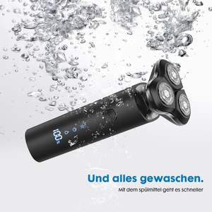 Afeitadora Eléctrica Recargable para Hombre, Impermeable IPX7, Uso en Seco/Húmedo, Pantalla LED, Cuchilla Doble, Carga Rápida, para Uso Corporal - Product Image 4