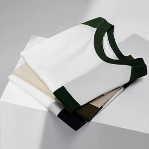 Camisetas de Verano de Alta Calidad, Holgadas, de 250 g/m², de Algodón Pesado, Transpirables, de Manga Corta, Estilo Urbano Informal, Lisas - Product Image 4