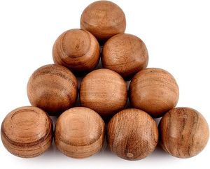 Mosaïque Acacia Bois Sphère design créatif maison Boule de Bois artisanat boule décoration de la maison pour Bols Vases Plateaux et Panier Remplisseurs - Product Image 5
