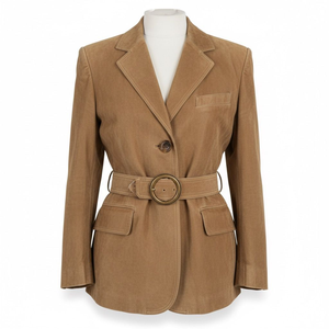 Abrigo de Moda de Cuero Gamuza Suave Genuino para Mujer, Estilo Urbano, para Fiesta/Club, Diseño Urbano/Vintage - Product Image 1