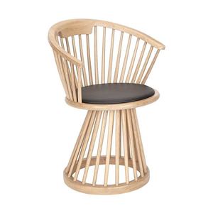 Modern Solid Teak Wood <b>Dining</b> <b>Chair</b> <b>Cheap</b> Indoor and Outdoor Use with Upholstered Seat - Product Image 5