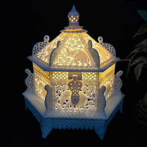 2025 luxe LED lampe de Table moderne doré acrylique lampes de chevet avec abat-jour en métal solaire alimenté électrique décor à la maison pour chambre - Product Image 4