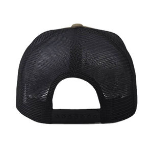 Sombrero de camionero de mezclilla de 5 paneles con diseño bordado en 3D, parte trasera de malla deportiva informal para exteriores, para camioneros - Product Image 3