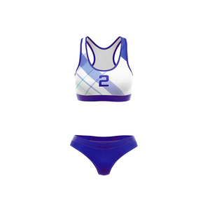 Sujetador Deportivo Personalizado para Mujer, Ropa de Gimnasio, Ropa de Voleibol, Uniformes de Voleibol de Playa, 100% Poliéster, Color Personalizado, Logotipo Personalizado - Product Image 1