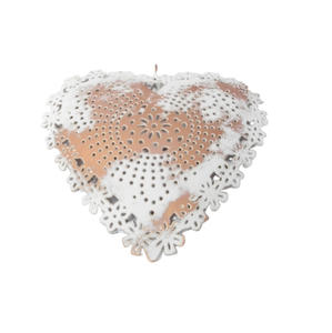 Hecho a mano a granel decorativo colgante corazón hoja de oro decoración de pared corazón para boda y Navidad decoración hecha a mano - Product Image 6