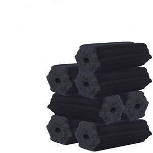 Narguilé Shisha à faible teneur en cendres Hexa noir briquette de charbon de bois produit indonésien coquille de noix de coco naturelle 10Kg Carton marque propre acheteur Europe - Product Image 1