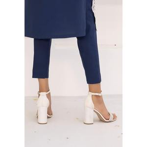 Pantalon décontracté 100 % soie pour femme, taille mi-haute, anti-plis, coupe crayon, respirant, avec technique froissée WGK-TRS-DY-476 - Product Image 2