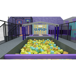 Bettaplay 310 SQM Purple Fantasy Child Trampolines pour enfants Fabrication de parcs Starry-Sky Parc de jeux pour enfants avec <span class=keywords><strong>trampoline</strong></span> - Product Image 3