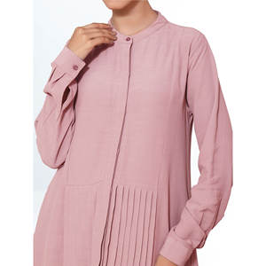 Abaya Musulmana Informal para Mujer, Simple, Modesta, Islámica, Personalizada, de Tela Oxford Transpirable, con Cierre de Cremallera y Botones - Product Image 4